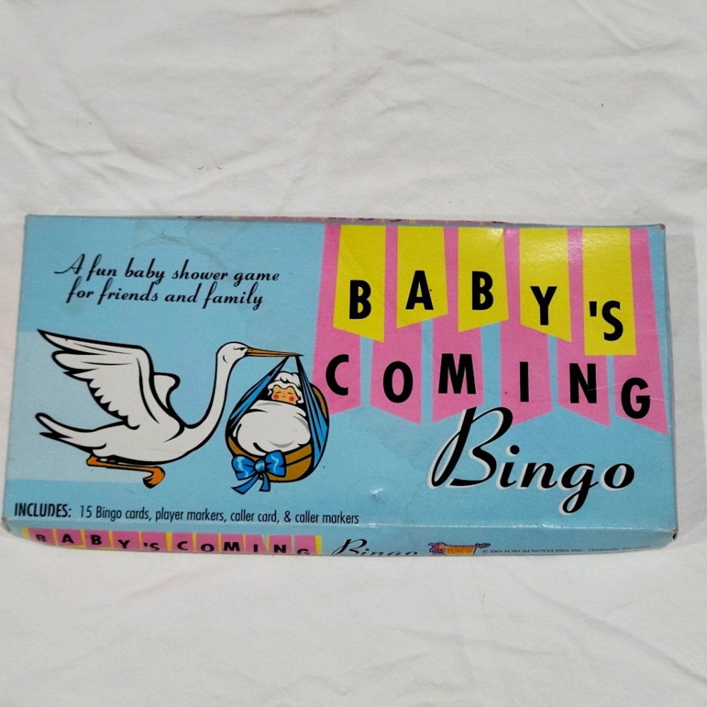 Babys Coming Bingo Game Baby Showe Games